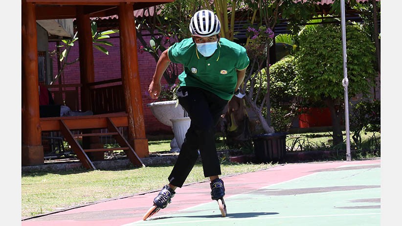 Aksi Atlet Sepatu Roda UWKS sebelum Berangkat ke Ajang PON Papua - Bagian 2