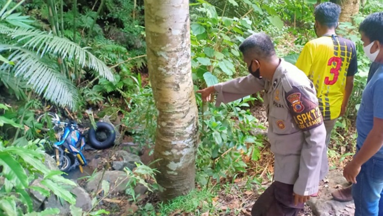 2 Warga Bitung Tewas dalam Laka Lantas Tunggal Sepeda Motor di Lembeh Utara