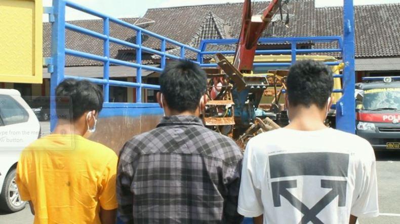 Tiga Pencuri Spesialis Traktor Ditangkap Aparat Polres Blora 
