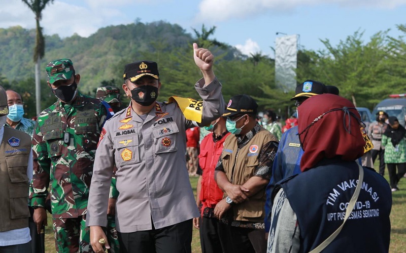 Kapolda NTB Optimistis Vaksinasi Covid-19 di Lobar Selesai Lebih Cepat