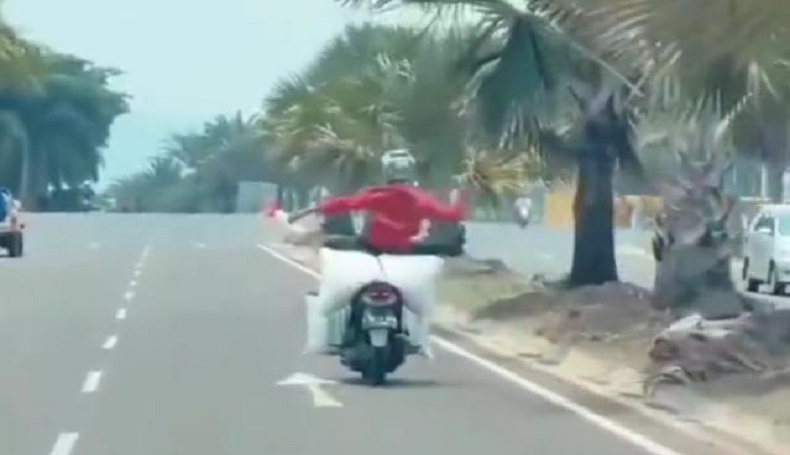 Viral Pemotor Joget saat Melaju Kencang, Netizen Geleng-Geleng Kepala
