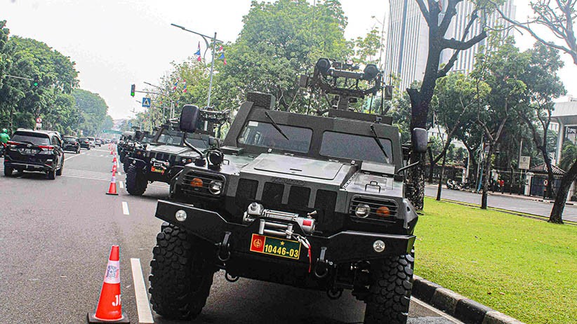 TNI Pamer Alutsista di Depan Istana Merdeka, Ada Anoa hingga RM 70 Vampire - Bagian 2