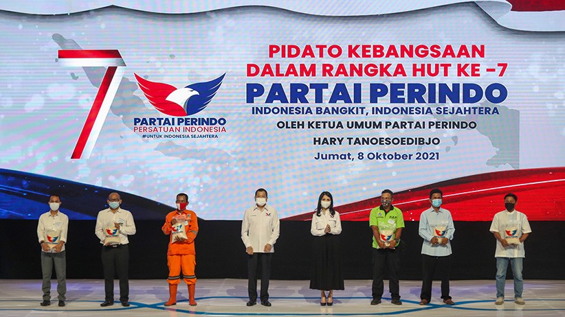 Momen Hary Tanoesoedibjo Pidato Kebangsaan HUT ke-7 Partai Perindo - Bagian 4