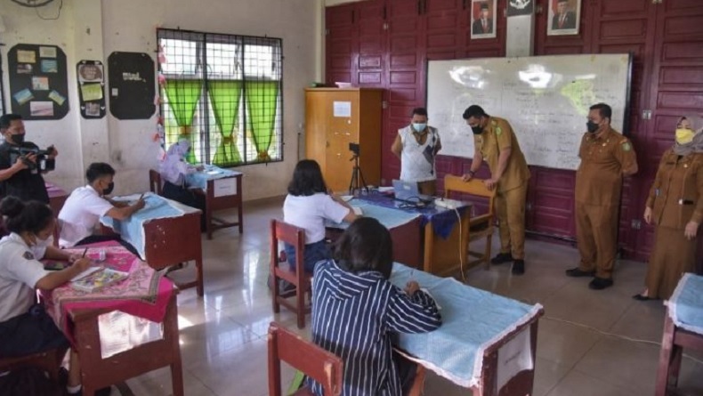 Siswa SMP di Medan Mulai Ikuti Pembelajaran Tatap Muka