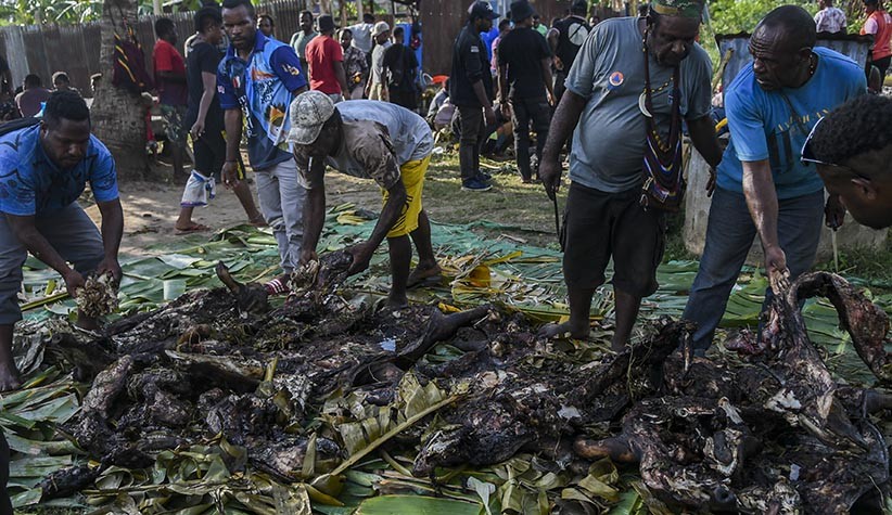 Tim Sepak Bola Putri Papua Raih Emas, Warga Merauke Gelar Pesta Adat Bakar Batu - Bagian 1