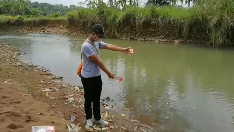 Petaka Susur Sungai Cileueur, Polres Ciamis Gelar Olah TKP 