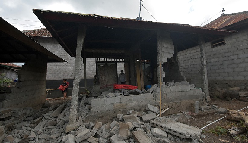 Dampak Gempa Bumi Karangasem Bali, 243 Rumah Rusak Berat - Bagian 3