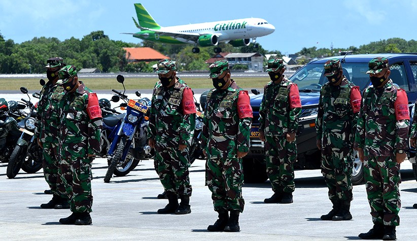 Panglima TNI-Kapolri Cek Kesiapan Pasukan Sambut Wisatawan Mancanegara di Bali - Bagian 3