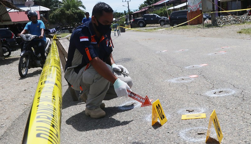38 Selongsong Peluru Ditemukan di Lokasi Penembakan Pos Polisi Panton Reu Aceh - Bagian 1