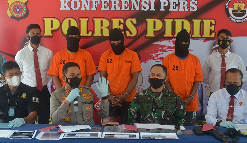 Ini 3 Tersangka Pembunuhan Dantim BAIS di Aceh, 1 Senjata SS1 V2 Diamankan - Bagian 1