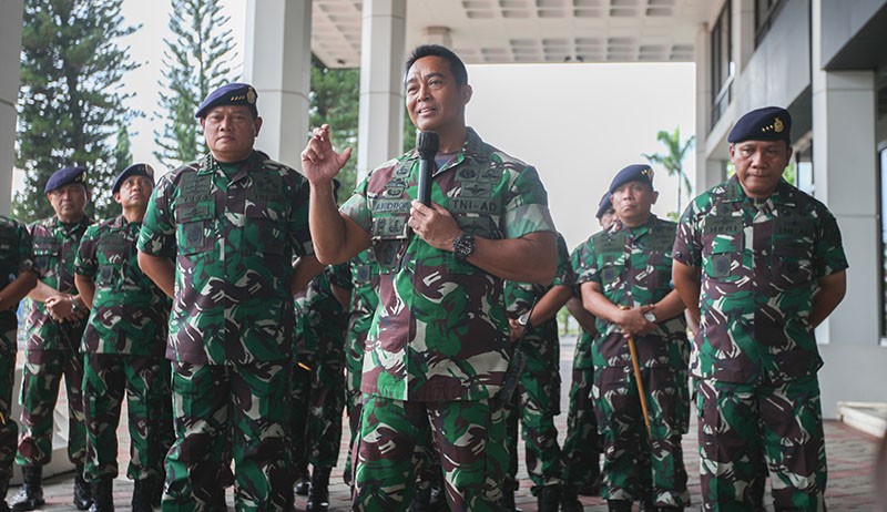 Kunjungan Kerja Perdana, Panglima TNI Jenderal Andika Perkasa Datangi Mabes AL  - Bagian 3