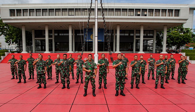 Kunjungan Kerja Perdana, Panglima TNI Jenderal Andika Perkasa Datangi Mabes AL  - Bagian 1