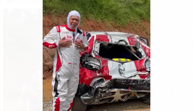 Ketua MPR Bambang Soesatyo Kecelakaan, Ini Penampakan Mobil Balapnya Ringsek - Bagian 3