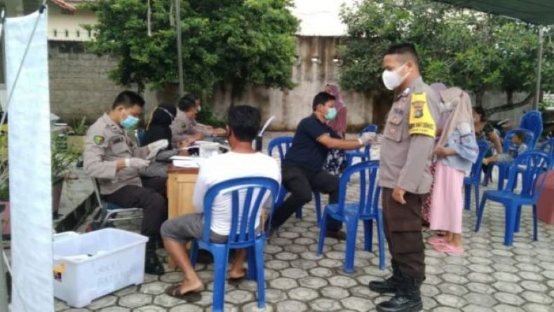 Polres Bangka Tengah Mobilisasi Warga Percepat Program Vaksinasi, Ini Sasarannya