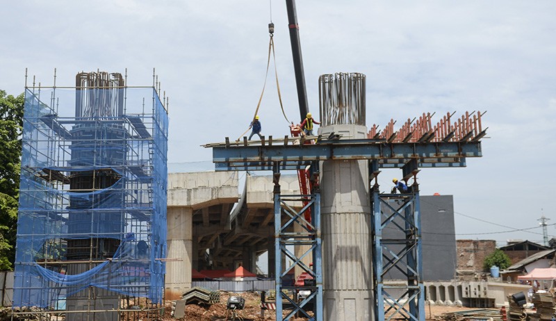 Progres Pembangunan Jalan Tol Becakayu Seksi 1A - Bagian 3
