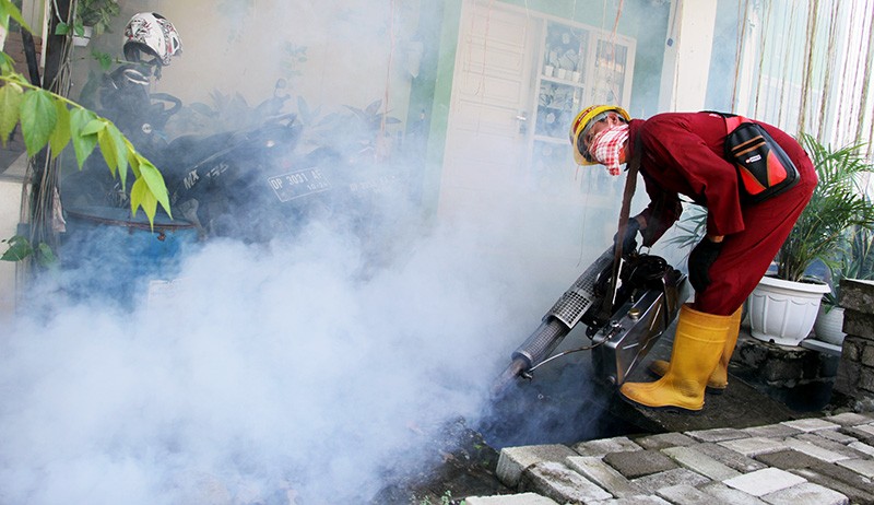 Fogging Cegah Penyebaran Nyambuk Aedes Aegypti Penyebab DBD - Bagian 2