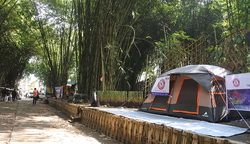Kawasan Wisata Hutan Bambu Lumajang Jadi Posko Relawan Bencana Gunung Semeru - Bagian 1