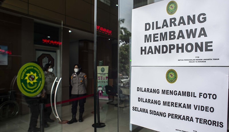 Sidang Kasus Terorisme dengan Terdakwa Munarman, PN Jaktim Dijaga Ketat - Bagian 2
