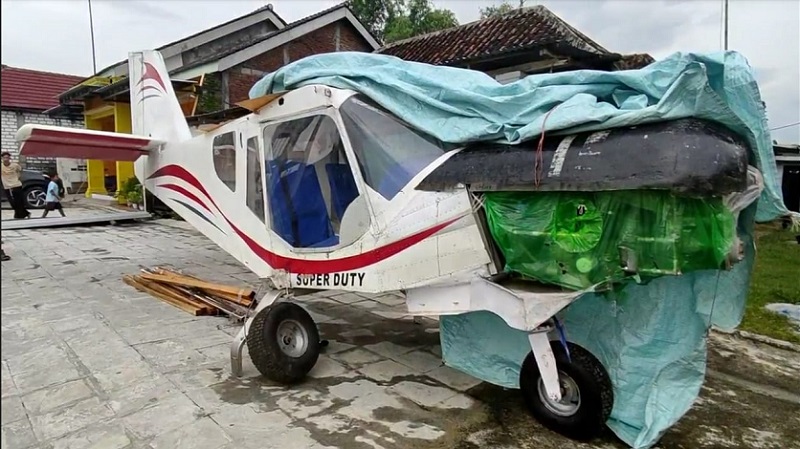  Keren, Pria Asal Lamongan Ini Bikin Pesawat Rakitan 