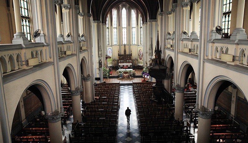 Begini Persiapan Gereja Katedral Sambut Misa dan Perayaan Natal 2021 - Bagian 1
