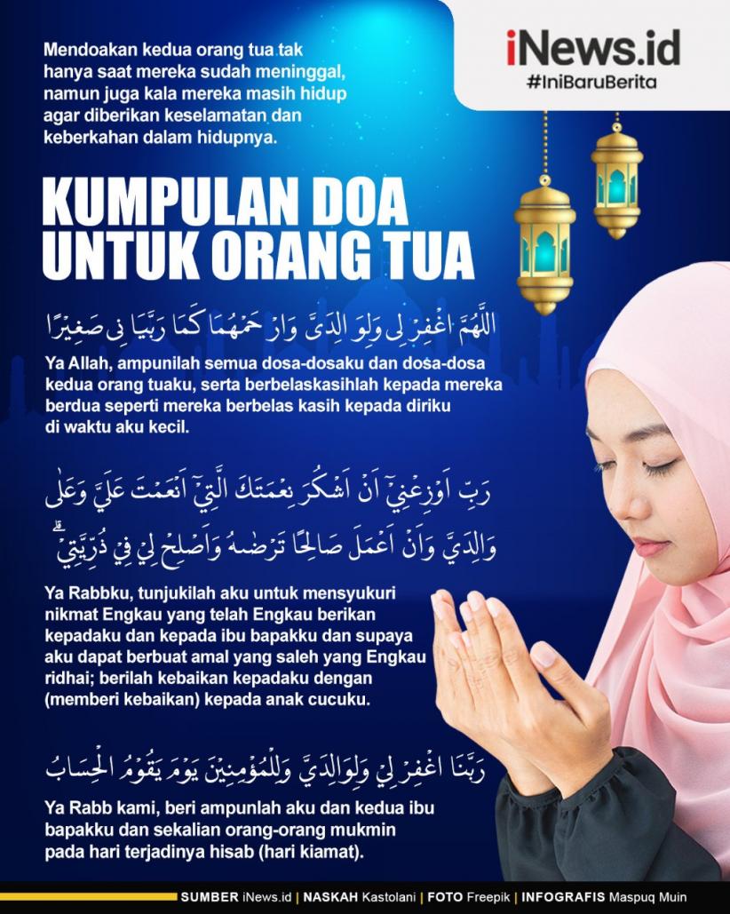 Infografis Kumpulan Doa untuk Orang Tua