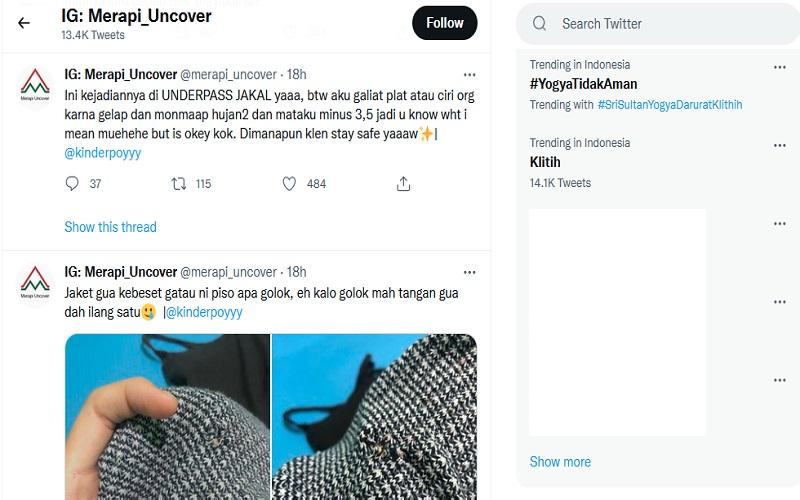 Tagar #YogyaTidakAman Trending Topic Twitter, Ada Apa?