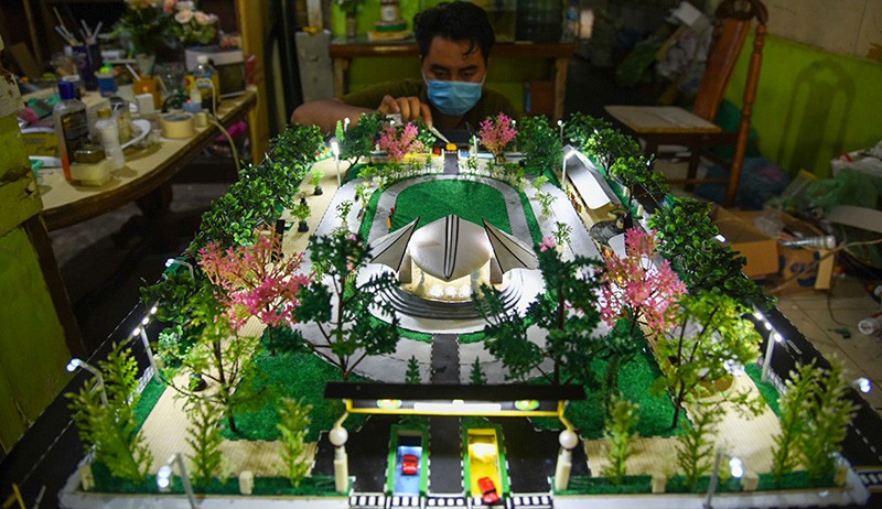 Intip Proses Pembuatan Maket Taman Kota yang Dijual Rp25 Juta - Bagian 1