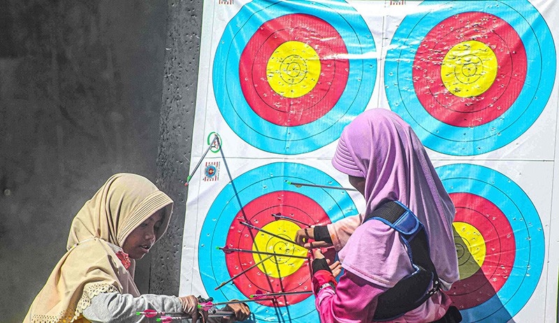 Semangat Atlet Cilik Panahan Berlatih Tembak Target di Stadion Rawa Badak - Bagian 3