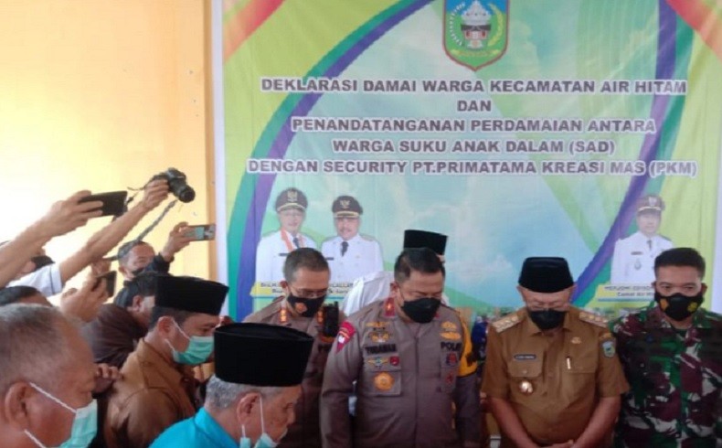 Suku Anak Dalam dan Satpam Korban Penembakan di Sarolangun Sepakat Berdamai