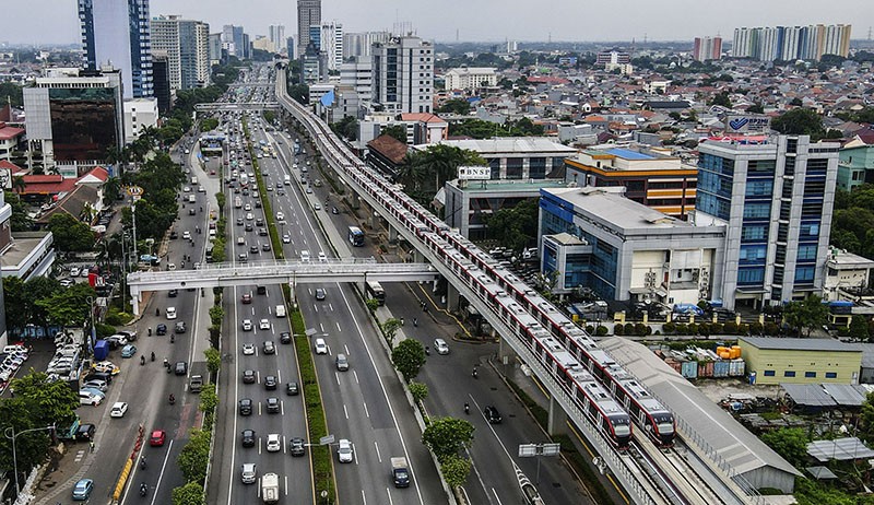 Progres Pembangunan Proyek LRT Jabodebek Capai 88,60 Persen - Bagian 1