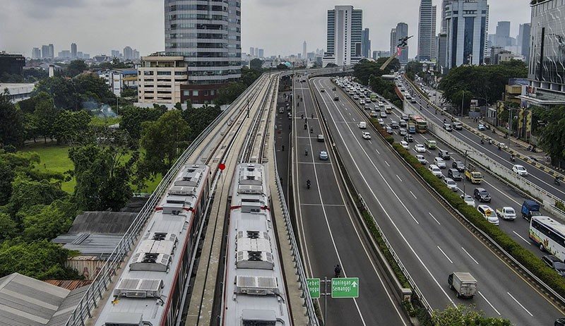 Progres Pembangunan Proyek LRT Jabodebek Capai 88,60 Persen - Bagian 3