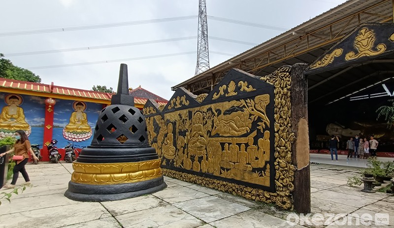 Penampakan Patung Buddha Tidur Terbesar di Bogor, Panjang 18 Meter - Bagian 3