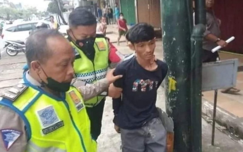 Warga Teriak Minta Tolong, 3 Anggota Satlantas Palembang Ringkus Penjambret