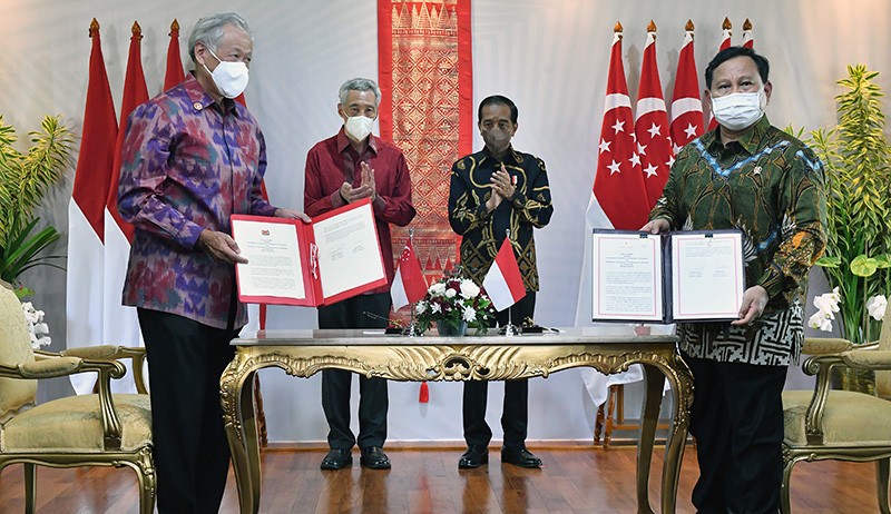Presiden Jokowi dan PM Lee Hsien Loong Saksikan Penguatan Kerja Sama RI-Singapura - Bagian 1