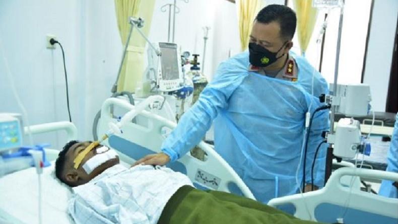 Ditemani Istri, Briptu FH yang Tertembak saat Konflik di Maluku Dirujuk ke RS Polri