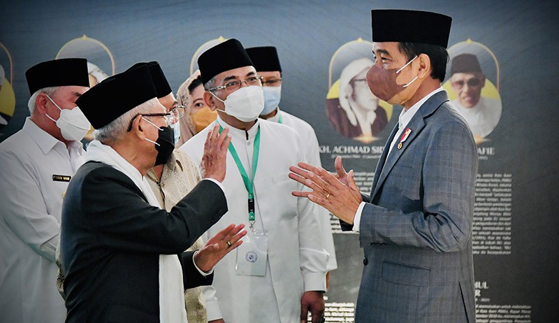 Presiden Jokowi bersama Wapres Ma'ruf Amin Hadiri Pengukuhan PBNU 2022-2027 - Bagian 1