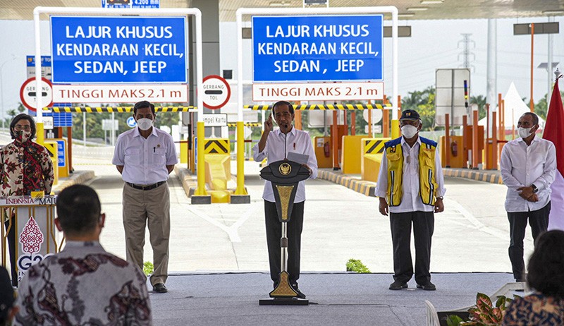 Presiden Jokowi Resmikan Jalan Tol Binjai-Stabat Sumatera Utara - Bagian 1