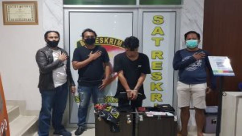 Terekam CCTV, Pencuri Kotak Amal Masjid di Pangkalpinang Ditangkap