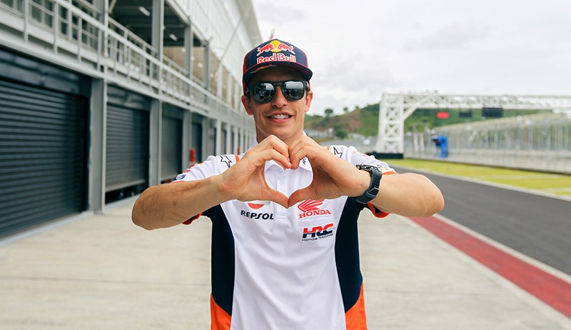 Potret Eksklusif Marc Marquez di Sirkuit Mandalika - Bagian 1
