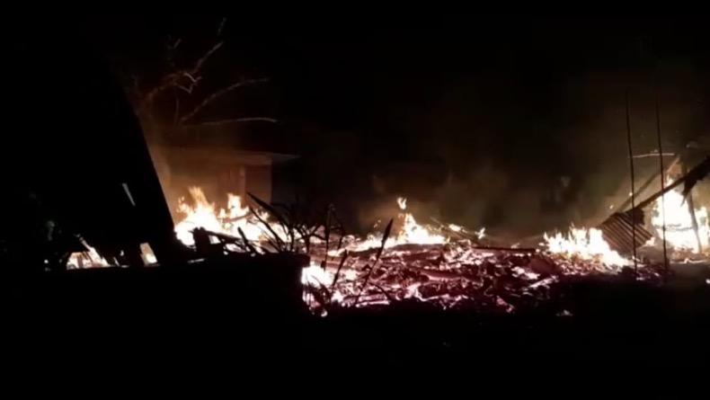 Rumah Semi Permanen di Bangka Barat Terbakar, Harta Benda Korban Ludes