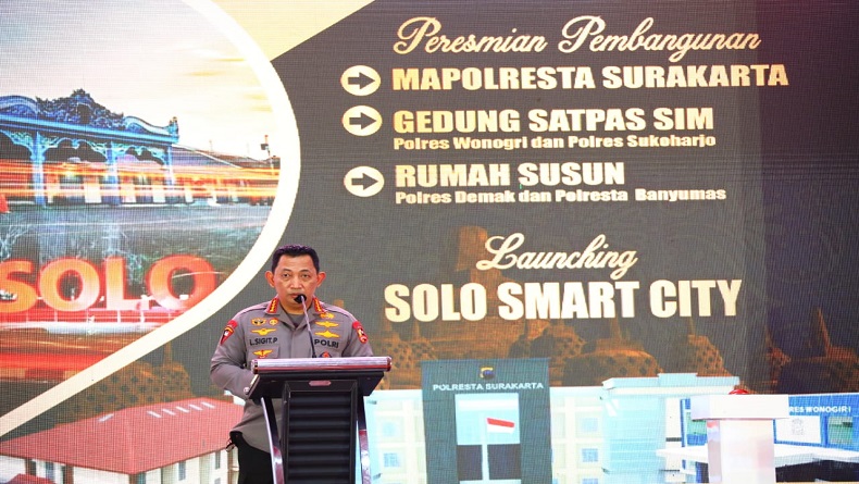 Luncurkan Solo Smart City dan Sarpras Kepolisian, Ini Harapan Kapolri