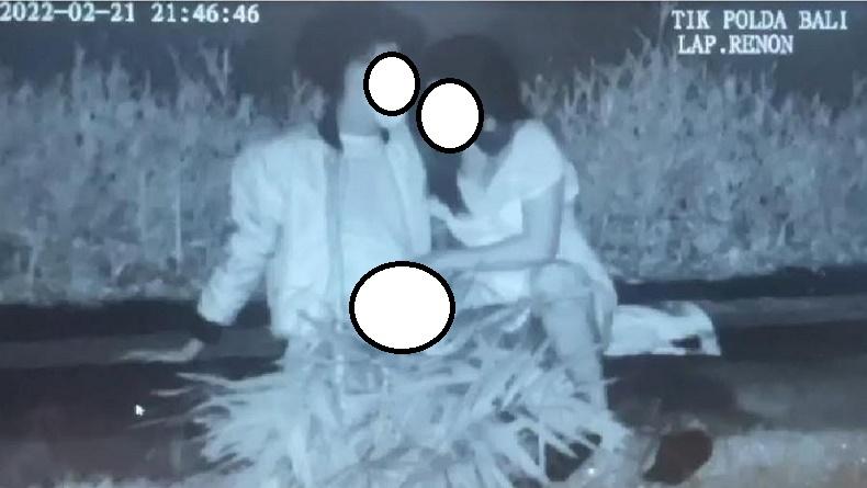 Viral Sejoli Beradegan Mesum Terekam CCTV di Lapangan Renon Denpasar