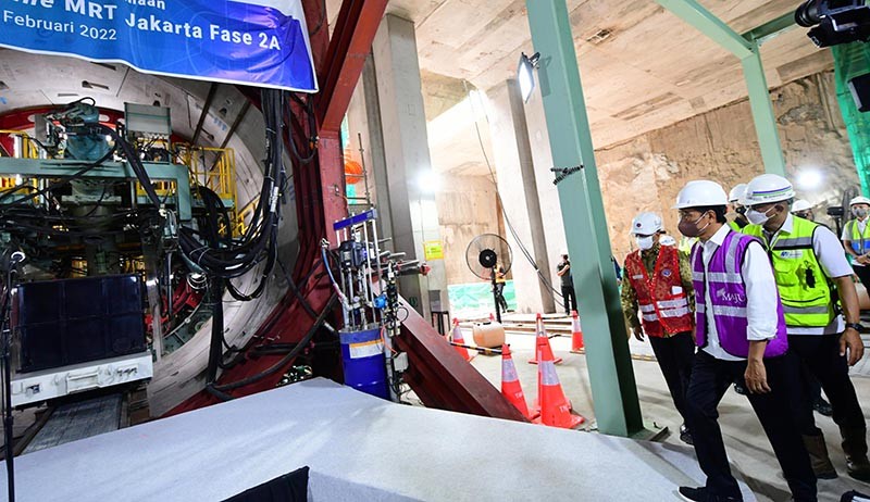 Presiden Jokowi Luncurkan Bor MRT Jakarta Fase 2A - Bagian 1