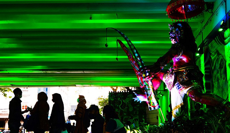 Sambut Hari Raya Nyepi, Ogoh-Ogoh Dipajang di Terowongan Kendal - Bagian 5
