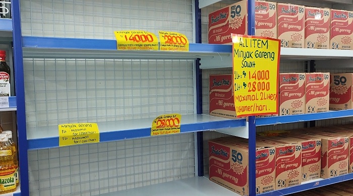 Minyak Goreng di Pasar Segiri Samarinda Kosong Selama 2 Minggu