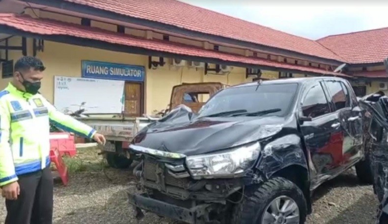 Kecelakaan Maut di Jalinbar Sumatera, Pengendara Pikap Tewas Ditabrak Mobil