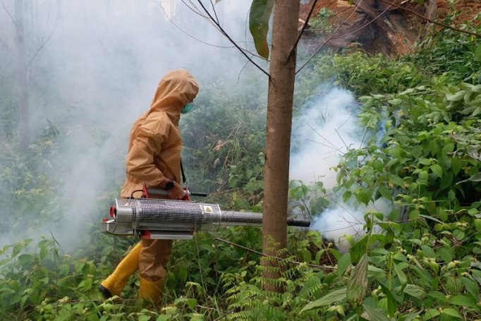 Fogging hingga Radius 1 Km, Kawasan Kemah Jokowi Dipastikan Steril dari Malaria