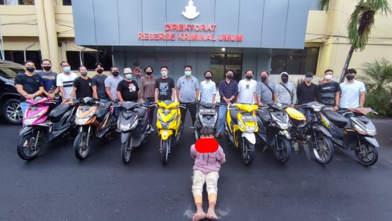 Tim Resmob Presisi Polda Sulut Tembak Pencuri Motor, 9 Kendaraan Diamankan   