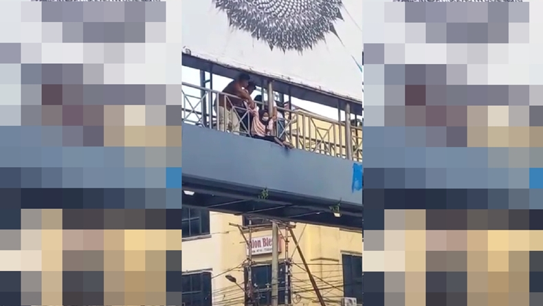 Niat Terjun dari Jembatan Penyeberangan, Perempuan Berhijab di Jambi Bikin Geger