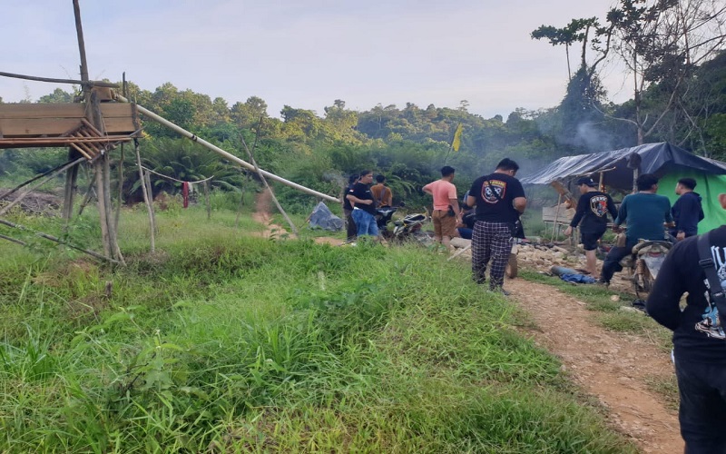 Gerebek Tambang Emas Liar di Muratara, Polisi Tangkap 1 Penambang 